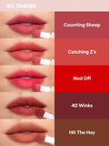 SHEGLAM Pout Pillow Cushion Matte Liquid Lipstick - Counting Sheep, Catching Z's, Nod Off, 40 Winks, Hit The Hay