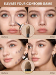 SHEGLAM Precision Sculpt Liquid Contour Duo - Hazelnut Latte, Soft Tan, Clay, Stone, Tawny Amber, Brown Sugar, Warm Honey, Maple Syrup, Camel Suede
