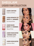 SHEGLAM Sculpt Liquid Contour - Hazelnut Latte, Soft Tan, Clay, Stone, Tawny Amber, Brown Sugar, Warm Honey, Maple Syrup, Camel Suede, Golden Sun, Terracotta, Earthy Sepia