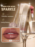 Buy online SHEGLAM Stardust Swipe Glitter Liquid Lipstick in shades 033 Champagne Orbit, 034 Bare Nebula, 111 High Key, 137 Cosmic Pink, 328 Red Giant, 417 Twinkle Rush, 519 Mocha Meteor, 525 Orbital Glow in Pakistan 