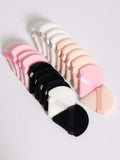 Shein 4 pcs Multicolor Triangle Shaped puffs