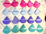 Shein 4 pcs Triangle Shaped Powder Puff - Multicolor