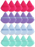 Shein 4 pcs Triangle Shaped Powder Puff - Multicolor