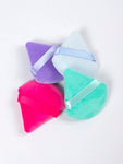 Shein 4 pcs Triangle Shaped Powder Puff - Multicolor