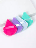 Shein 4 pcs Triangle Shaped Powder Puff - Multicolor