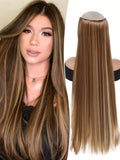 Shein 40-Inch Long Straight Clip-In Synthetic Hair Extensions
