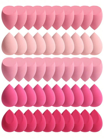 Shein 5 pcs Pack Beauty Makeup Sponge - Pink