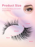 Shein 7 Pairs Half Cat Eye Lashes Clear Band 11mm