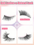 Shein 7 Pairs Half Cat Eye Lashes Clear Band 11mm