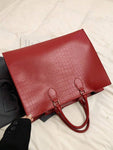 Shein Ankula Burgundy Vintage High-Quality Tote Bag