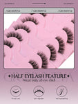 Shein 10 Pairs Half Cat Eye Faux Mink False Eyelashes