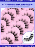 Shein  7 Pairs Faux Mink 3D Volume Eyelashes