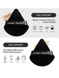 Shein Maange 3 Pcs Brush set With 2 Triangle Puff