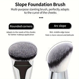 Shein MAANGE 4pcs Silvery Makeup Brush Set