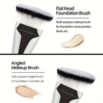 Shein MAANGE 4pcs Silvery Makeup Brush Set