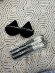 Shein MAANGE Face 3pcs Brush + 2pcs Triangle Powder Puff Set - Black