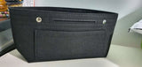 Shein Minimalist Bag Insert Classic Inner Portable Organizer Makeup Cosmetic Bag - Black