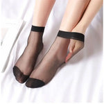 Shein Transparent Summer Socks Ultrathin Women'S Nylon