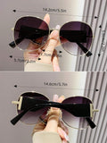 Shein Vintage Round Metal UV Protection Sunglasses Men/Women