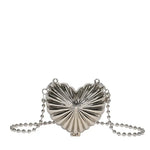 Elegant Mini Acrylic Crossbody Pouch - Golden, Silvery