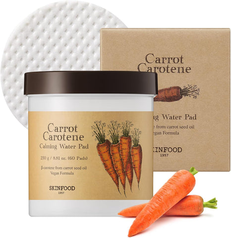 SKINFOOD Carrot Carotene Calming Water Pad | 60 Sheets - 250g (8.81 oz.)