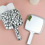 Shein Stylish Silvery Aesthetic Makeup Mirror