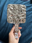 Shein Stylish Silvery Aesthetic Makeup Mirror