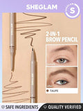 SHEGLAM Brows On Demand 2-In-1 Brow Pencil - Auburn, Chocolate, Espresso, Taupe