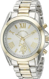 U.S. POLO ASSN. Women's Quartz Watch, Analog Display and Gold Plated Strap USC40117
