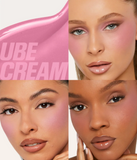 Huda Beauty Blush Filter Liquid Blush - Cotton Candy: Baby Pink, Peach Sorbet: Peachy Tangerine, Strawberry Cream: Dusty Rose, Watermelon Pop: Warm Brick, Black Cherry: Burnt Berry , Ube Cream