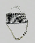 SHEIN Mini Rhinestone Decor Chain Square Bag Chain Strap