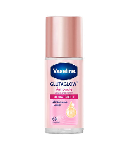 Vaseline Glutaglow Ampoule 3% Niacinamide Serum Roll-On Deodorant Ultra Bright 45ml