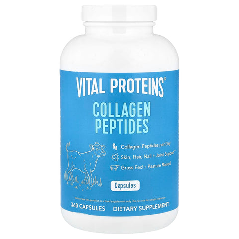 Vital Proteins Collagen Peptides, 360 Capsules (550 mg per Capsule)