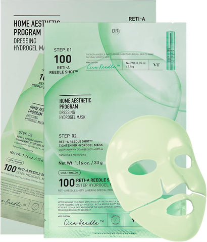 VT Cosmetics Reti-A Reedle Shot 100 2Step Hydrogel Mask 33g