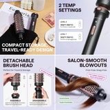 Wavytalk Thermal Brush, 1.5 inch Heated Round Brush for Blowout Look