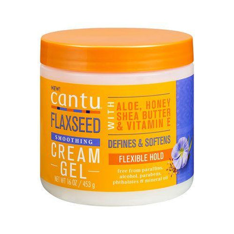 Cantu flaxseed smoothing cream gel - 16 OZ - 453 G