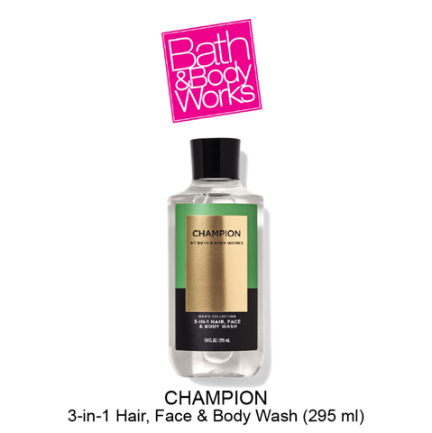 Bath and Body Works 3 in 1 Hair, Face and body wash 295ml CHAMPION