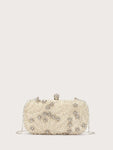 SHEIN Belle Mini Rhinestone & Faux Pearl Decor fancy Bag