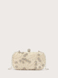 SHEIN Belle Mini Rhinestone & Faux Pearl Decor fancy Bag