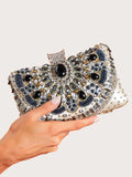 SHEIN  Rhinestone Decor Chain fancy clutch / Bag