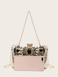 SHEIN  Rhinestone Decor Chain fancy clutch / Bag