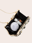 SHEIN  Rhinestone Decor Chain fancy clutch / Bag