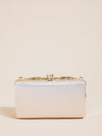 SHEIN Rhinestone Decor Bridal Clutch