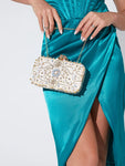 SHEIN Rhinestone & Gemstone Decor fancy Box Bag