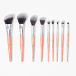 BH Cosmetics - Rose Quartz - 9 Piece Brush Set