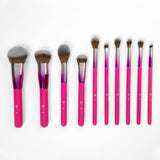 BH Cosmetics - Midnight Festival Brush Set - 10 Piece Brush Collection with Brush Holder