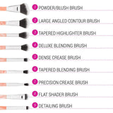 BH Cosmetics - Rose Quartz - 9 Piece Brush Set