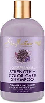 Shea Moisture Purple Rice Water Strength + Color Care Shampoo for Damaged Hair 13 oz for Damaged Hair 13 oz