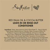 Shea Moisture Shea Moisture Red Palm Oil & Cocoa Butter Leave-In Or Rinse-Out Conditioner for Unisex - 13 oz