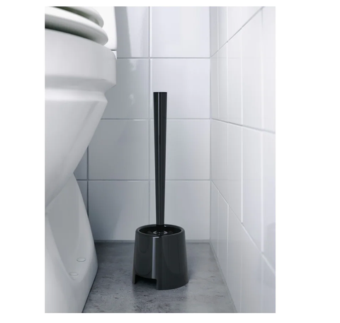 Ikea Toilet brush/holder, Black BOLMEN